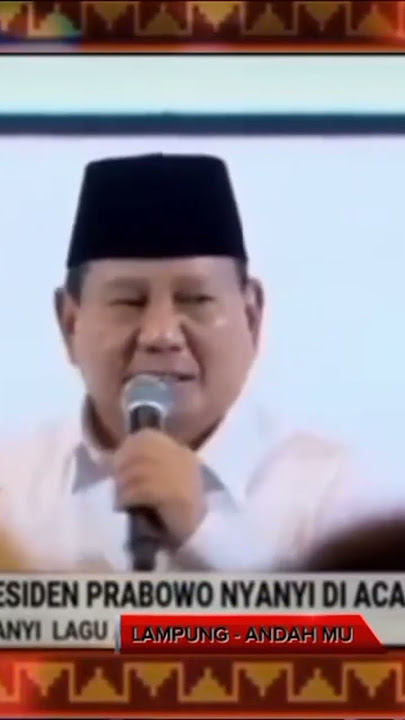 PAK PRESIDEN RI, VIRAL MENYANYIKAN LAGU LAMPUNG