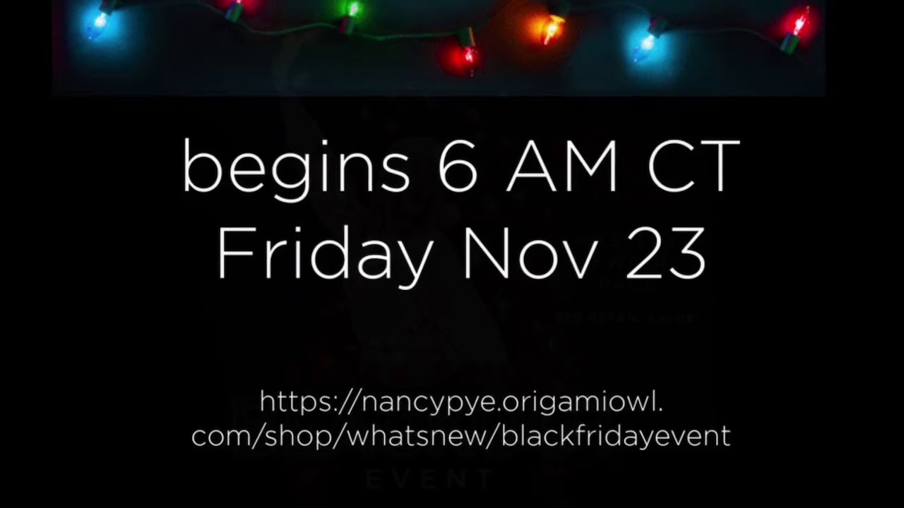 Origami Owl Black Friday YouTube