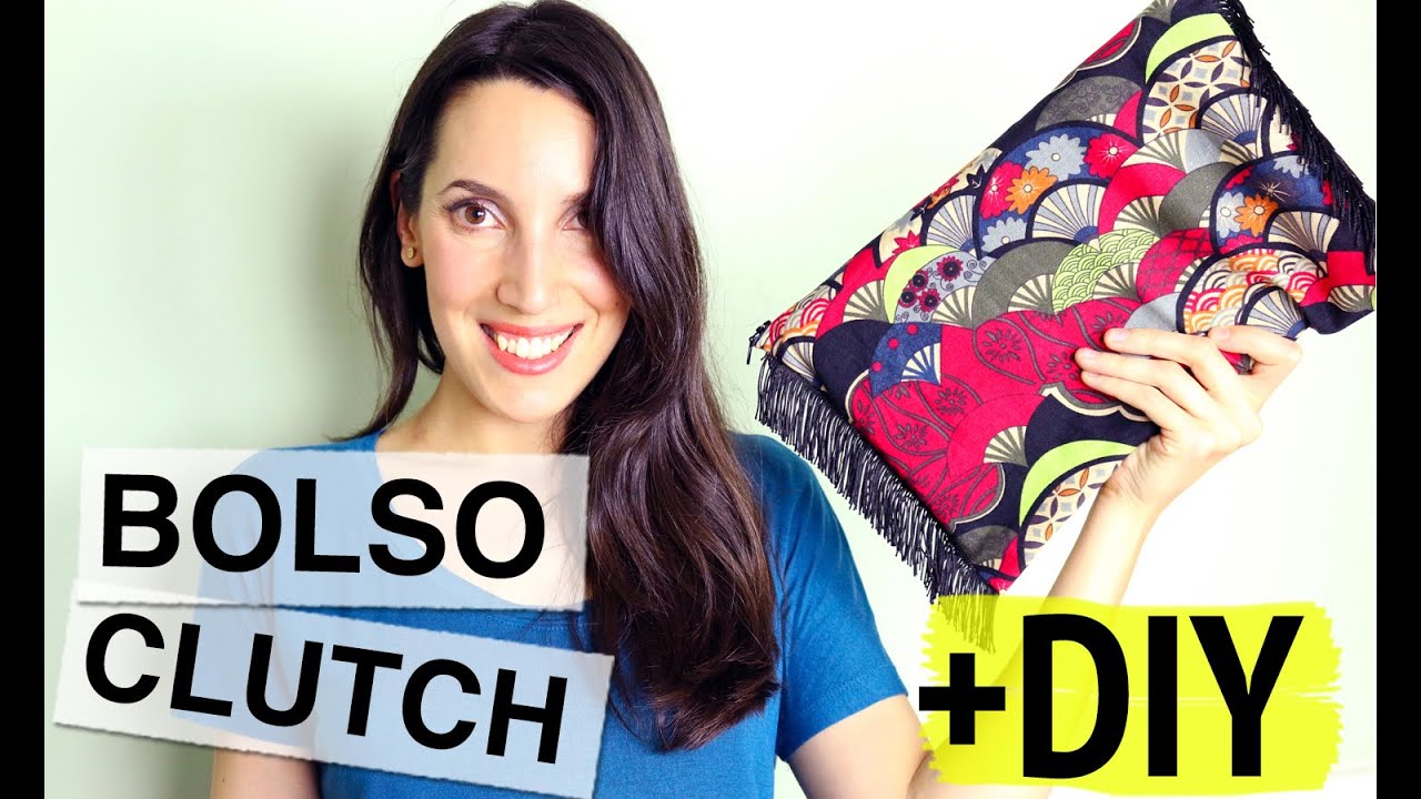 Bolso Clutch de Tela y Flecos DIY - YouTube
