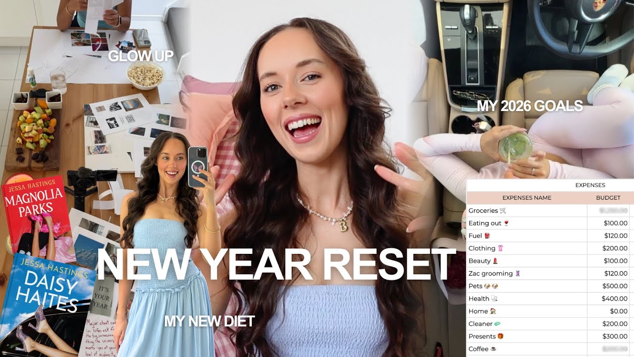 Январская перезагрузка 🌟🌻 Новая диета, большие цели, планирование отпуска, подробный анализ бюдже...