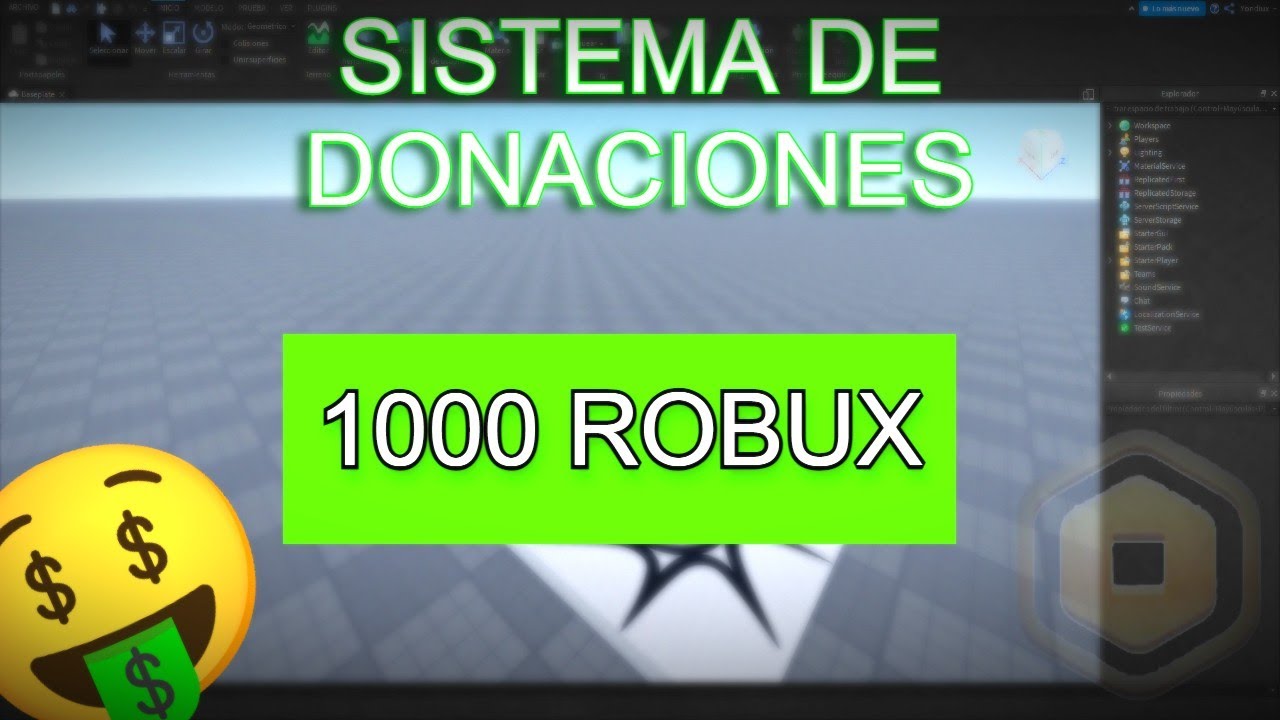 Como Hacer Un Sistema De Donacion En Roblox Studio 🤑 Youtube