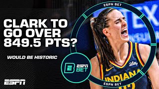 Caitlin Clark to make WNBA HISTORY?! 😱 Season PTS prop set at 849.5 PTS, never done by a rookie 👀 Resimi