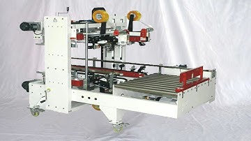 H type carton sealing machine flap folding edge sealer equipment end packing line الكرتون السداده