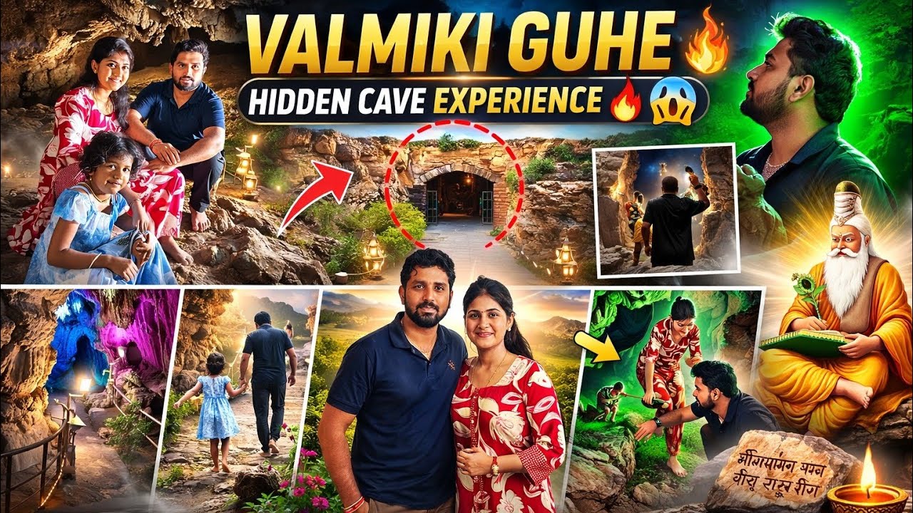 Valmiki Guhe(Family Trip part-1) #Kannadareel #kannada #familyvlog #kannadanews #couplevlog #valmiki