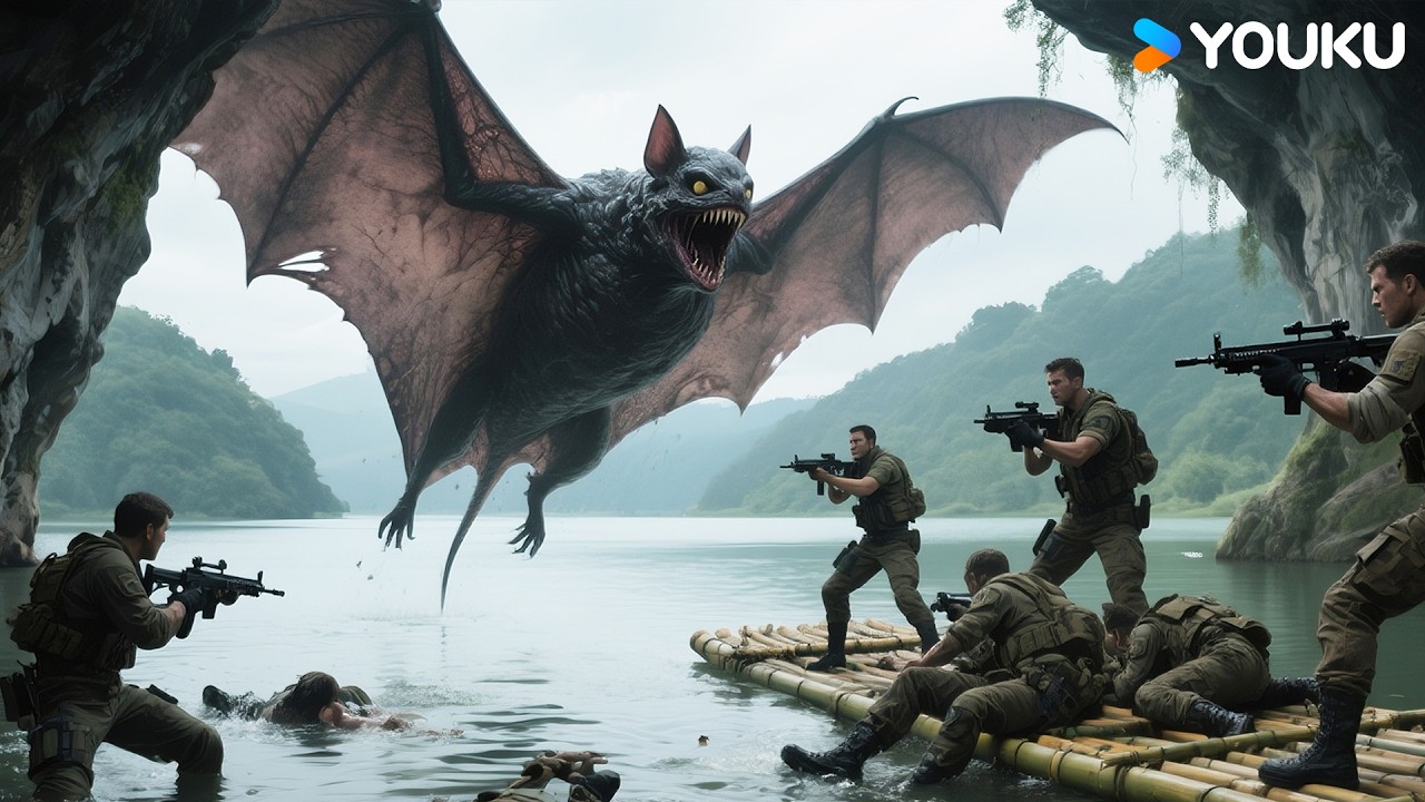 🦇💥🔫Mutant Bats SWARM Mercenaries! | Snake Girl | YOUKU MONSTER MOVIE