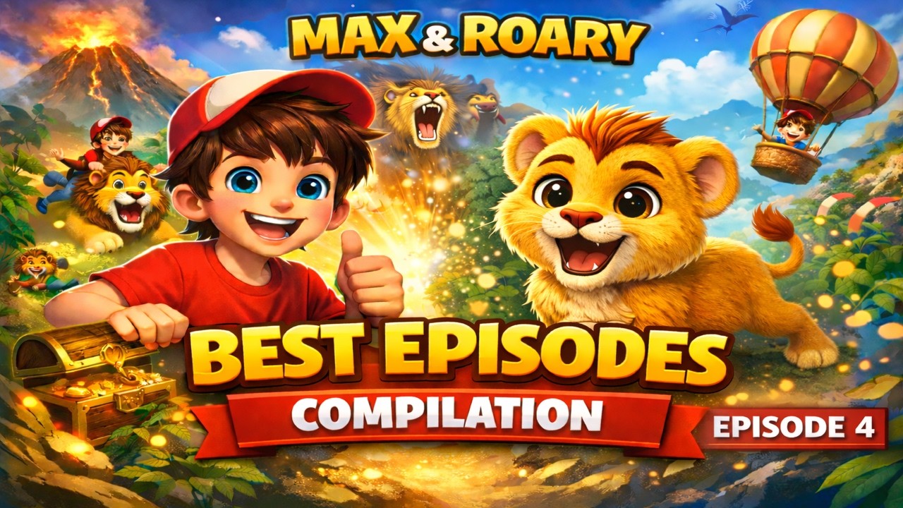 Max and Roary - Best Episodes Compilation Ep4 - 3D Cartoon🦁