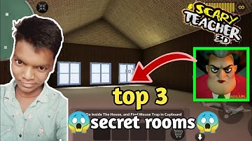 scary teacher 3d top 3 secret rooms | scary teacher secret rooms unknown mysterious room