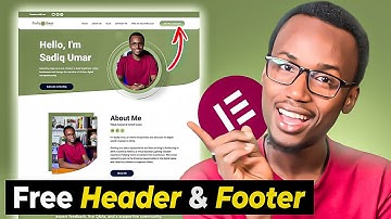 Create Free Website Header & Footer with Elementor (No Pro Needed!)