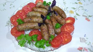 картинка: Колбаски-купаты в электро шашлычнице.
