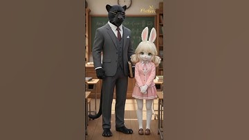 A cute but strong rabbit 🐰🩷 #aiart #ai #cat #rabbit #disney #cute #aianimation #aistory #shorts