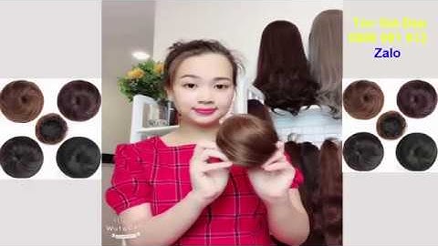 Cách sử dụng tóc giả búi tròn - 0986 991 912