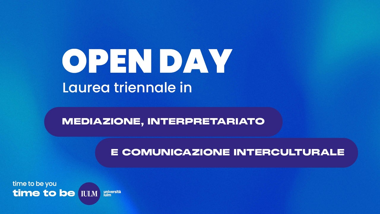 Open Day Triennali - Mediazione, interpretariato e comunicazione interculturale