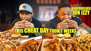 FULL BLOWN CHEAT DAY ( That Took us 2 Weeks) with Bodybuilder JONATHAN IRRIZARY | Leg Training Sesh