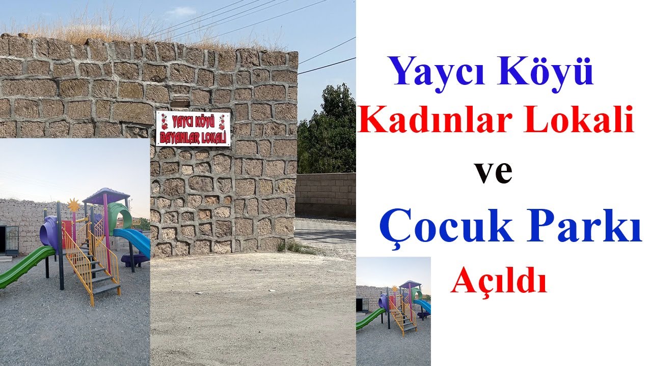Yaycı Köyü Kadınlar Lokali ve Çocuk Parkı Açıldı