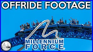 Millennium Force | Cedar Point | 4K Off-ride Footage | Non-Copyright | 2021