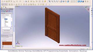 SolidWorks Door Modeling Tutorial | SolidWorks Part Modeling Tutorial