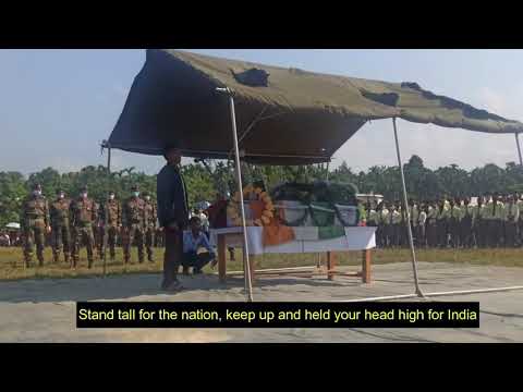 Lt.Khatnei konyak,Rifle Man 46AR,FATHER FAREWELL SPEECH TO HIS SON,Manipur ambus martyr.R.I.P