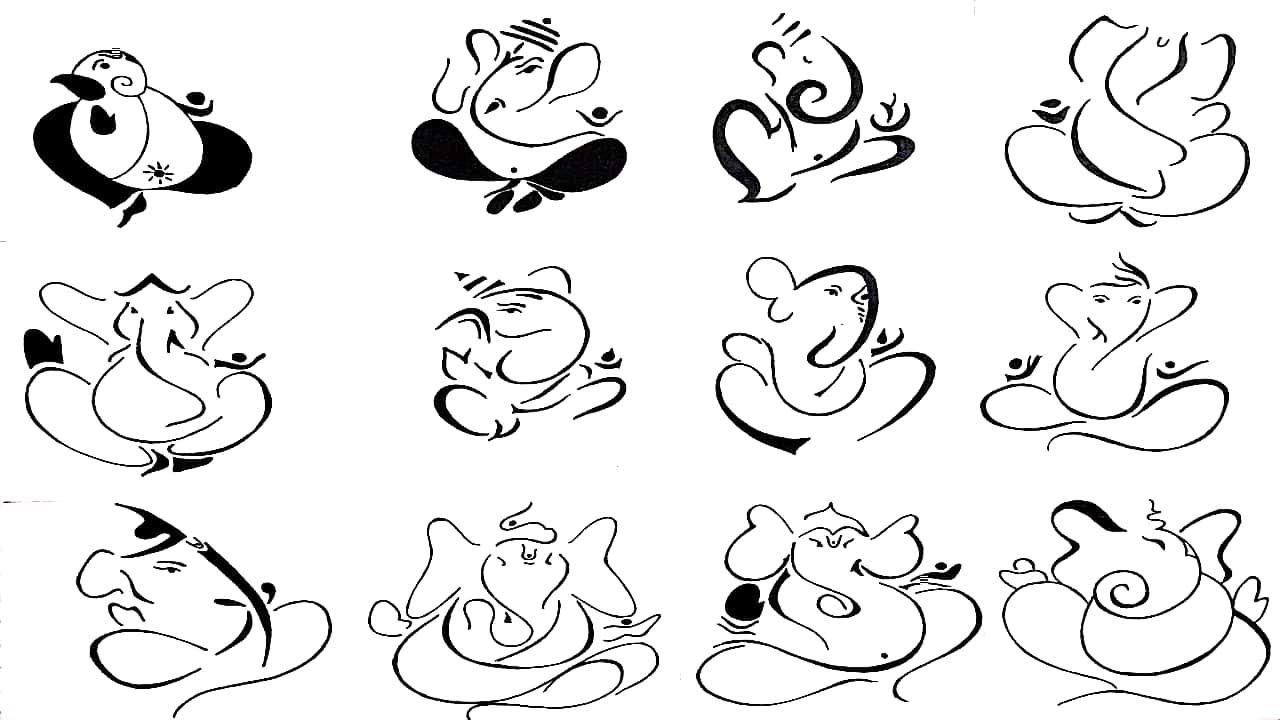 How to draw Ganpati Ji | Lord Ganesha drawing easy step by step