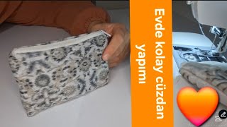 Evde Kolay Cüzdan Yapımı-Kapitone Cüzdan Nasıl Dikilir