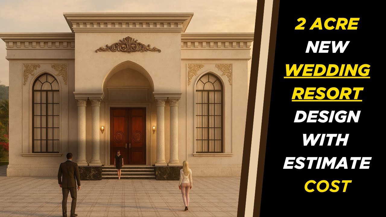 2 ACRE WEDDING RESORT DESIGN ! RESORT DESIGN WITH CONSTRUCTION COST