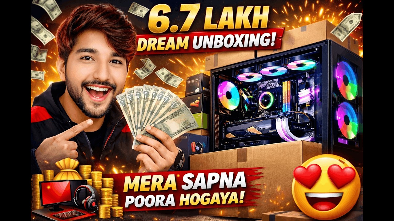 Finally My First 6.7 Lakh Gaming PC 😱 | Dream PC Unboxing ...