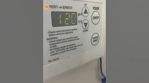 How to adjust the temperature on a Noritz tankless water heater above factory preset