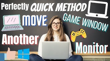 How to Move a Fullscreen Game Window to Another Monitor in Windows 10 | eTechniz.com 👍