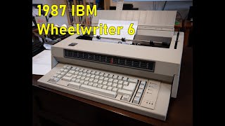 IBM Wheelwriter 6 typing demo