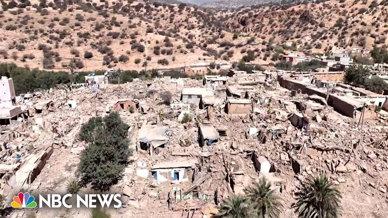 Drone video shows earthquake devastation in south Morocco