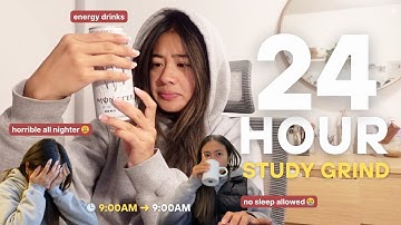 I tried studying like Kay Chung for 24 hours 😭🥱 | all-nighter study vlog