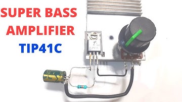 Mini Amplifier tip41 | amplifier mini tip41 | diy mini amplifier | tip41 amplifier circuit