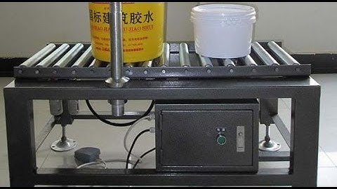 18L big bucket lubricant oil filling press capping machine semi automatic paint barrel filler capper