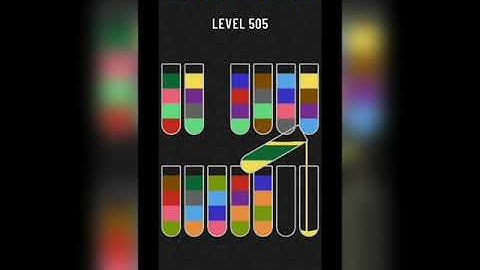 Water sort puzzle level 505