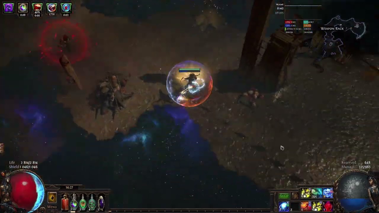 Path of Exile 3.17 || Annihilating Light Herald of Thunder Bomber || Shaper kill (full)