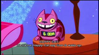 Ha Ha Ha, Happy Cat Say Time To Wake Up