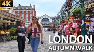 🇬🇧 LONDON WALK 4K | First Walk Of Autumn 2026 - Exploring London’s VIBRANT West End 