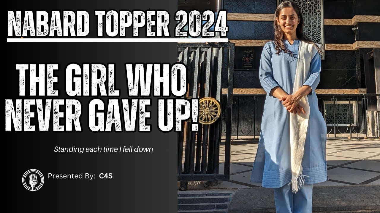 The girl who never gave up |NABARD TOPPER 2024 |Third Attempt| Vishakah
