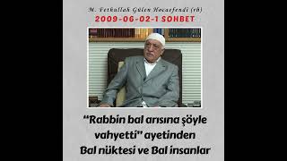 2009-06-02-1 SOHBET - “Rabbin bal arısına şöyle vahyetti” ayetinden Bal nüktesi ve Bal insanlar