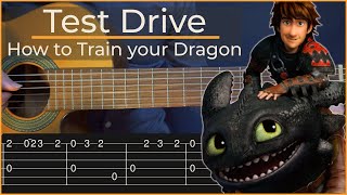 How to Train your Dragon - Test Drive (Simple Guitar Tab)