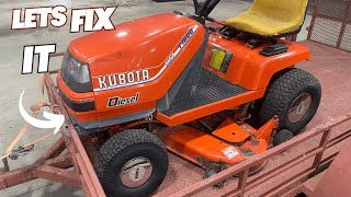 BUYING A DIESEL KUBOTA T1600 LAWN TRACTOR OFF MARKETPLACE...CAN WE SAVE IT??