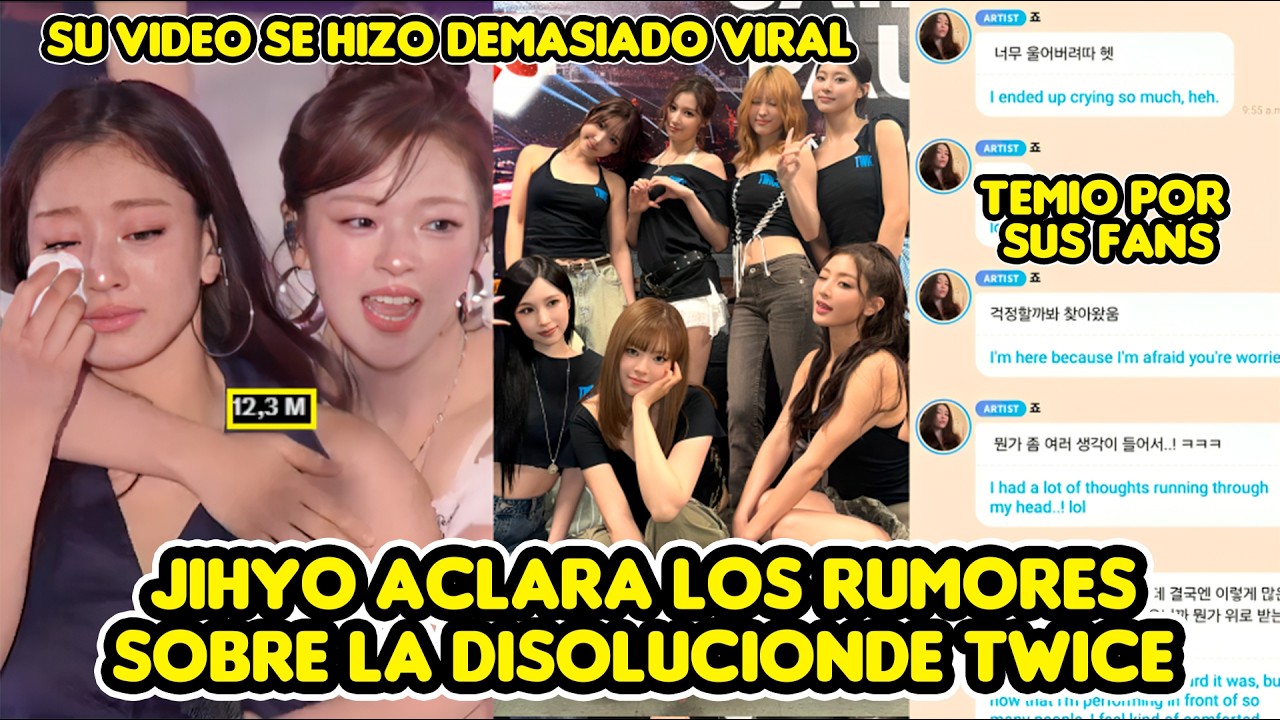 Te Mio JIHYO ACLARA LOS RUMORES SOBRE LA DISOLUCION DE TWICE + TEMIO POR SUS ...