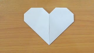 Как сделать сердце-валентинку из бумаги (оригами сердечко)
