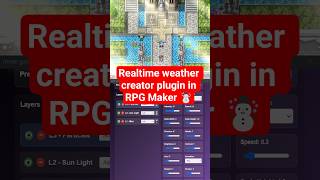 This RPG Maker plugin help you create weather effects in realtime! #gamedev #rpgmaker #rpgmakermz