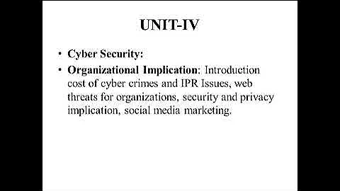 CYBERSECURITY IN ORGANIZATION IMPLICATION || CYBER LAW & ETHICS || OE601 || LECTURE-16 - DayDayNews