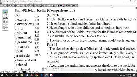 Grade-12/English/Unit-9(Comprehension exercises: A and B)