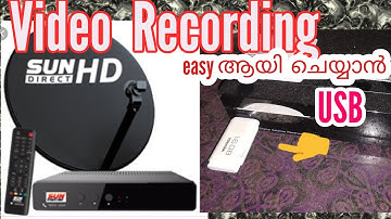 How to record sun direct set topbox vedios in usb || എങ്ങനെ  വീഡിയോ  usb  റെക്കോർഡ്  ചെയാം