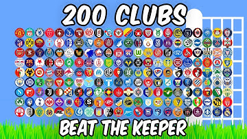 200 Clubs Beat The Keeper Tournament - Algodoo Marble Race
