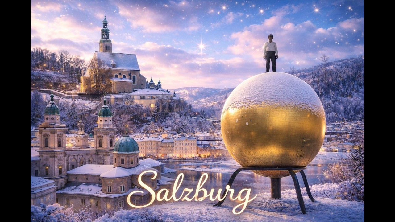 ❄️ Salzburg  in a Dreamy Snowy Day  | ❄️ Best Winter Walking Route✨ 4K | Austria