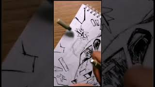 DrAwInG A DrifTinG CaR 🚗| Initial-d #anime #manga #art #how #drawing #car #youtubeshorts #shorts
