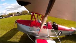 Dh82 Tiger Moth Farm Airstrip Flying